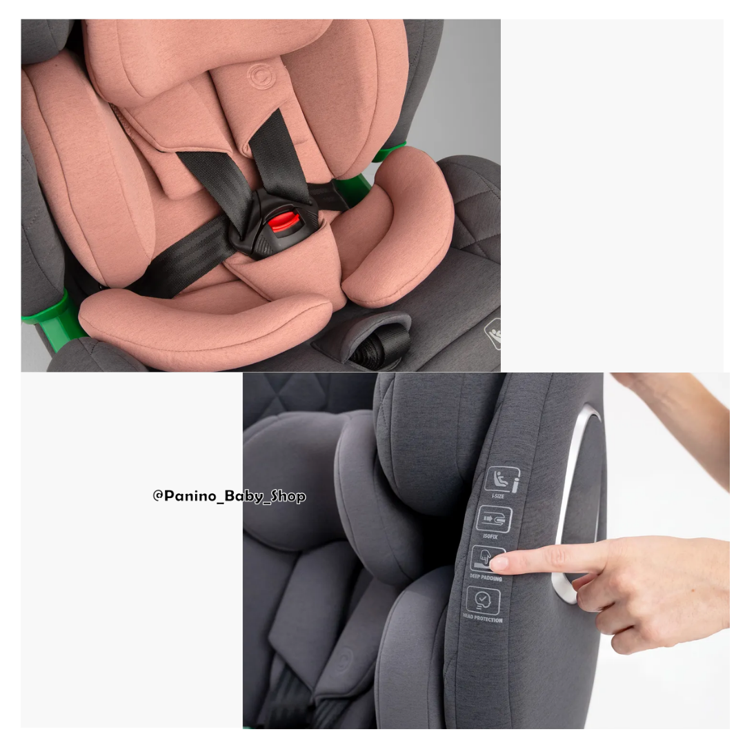 SILLA DE AUTO CON ISOFIX I-SIZE 40-150CM -HAMBURGO- NEGRO - 8