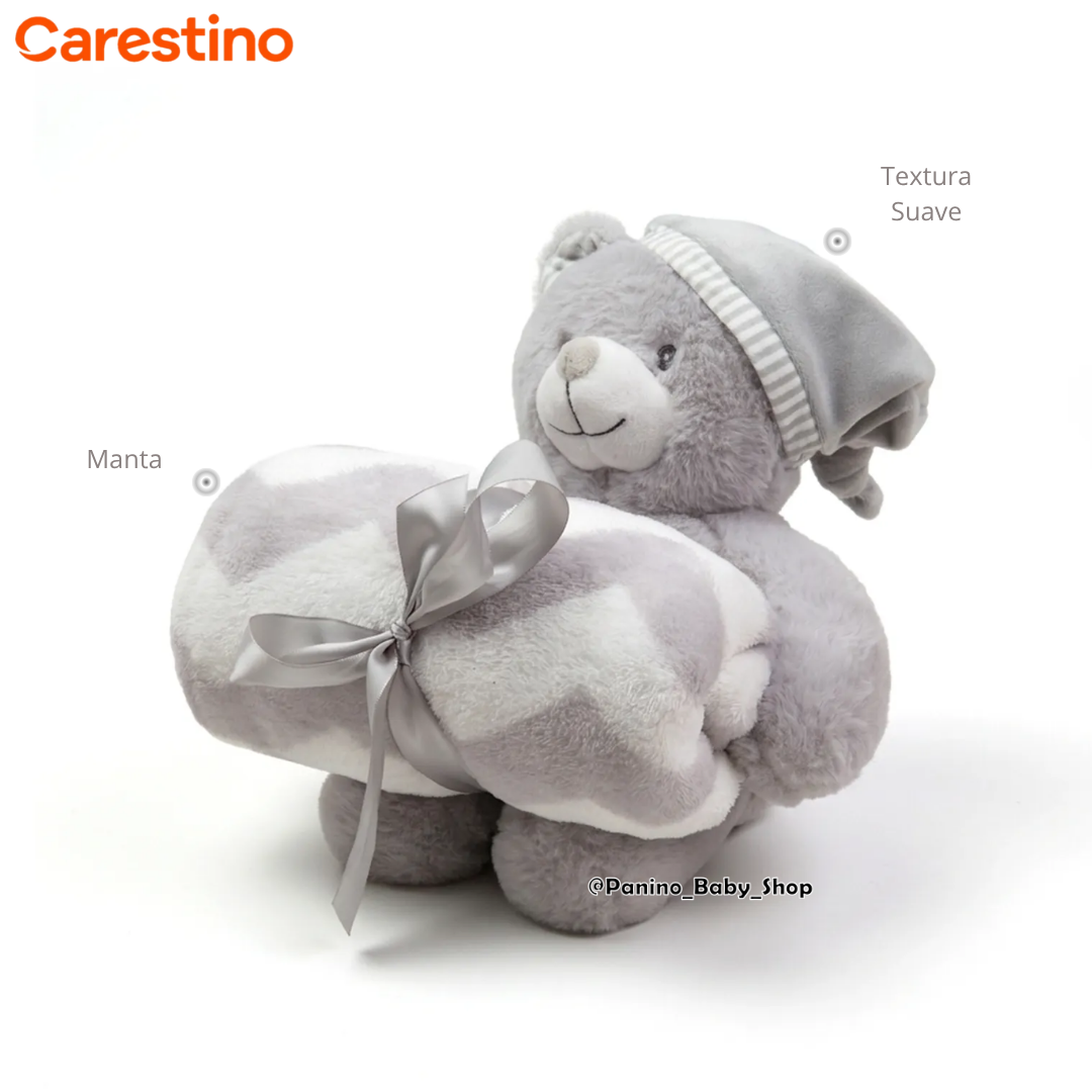 MANTA CON PELUCHE DE APEGO -MANTA- OSO GRIS - 7
