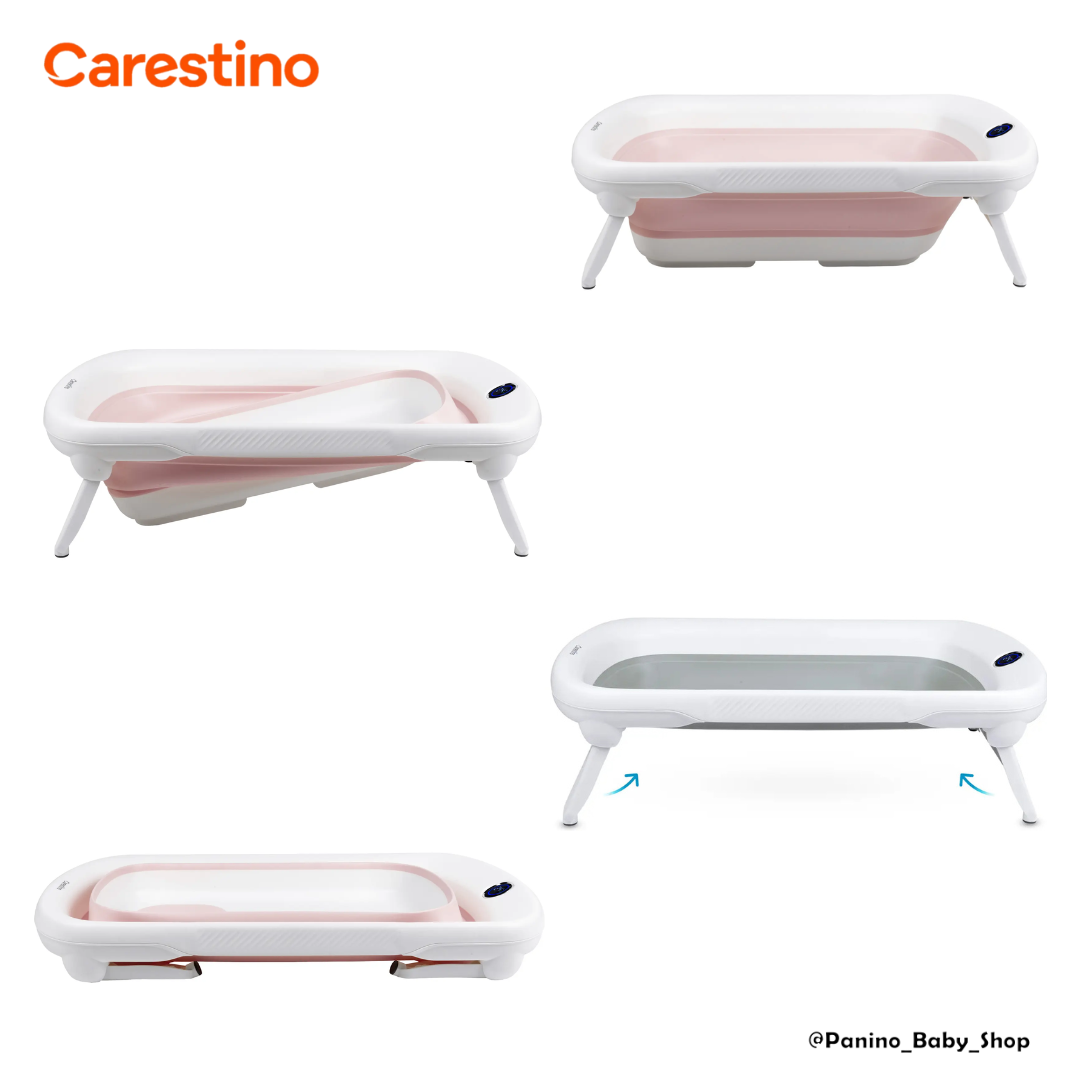 BAÑERA PLEGABLE C-TERMÓMETRO 50L -AMALFI- ROSADO - 3