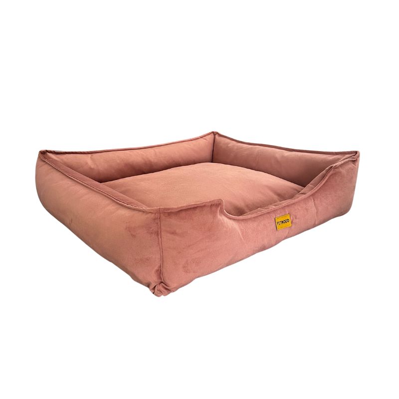 CAMA PARA MASCOTAS ANTIALÉRGICA T-XXL COLOR ROSADO - 2