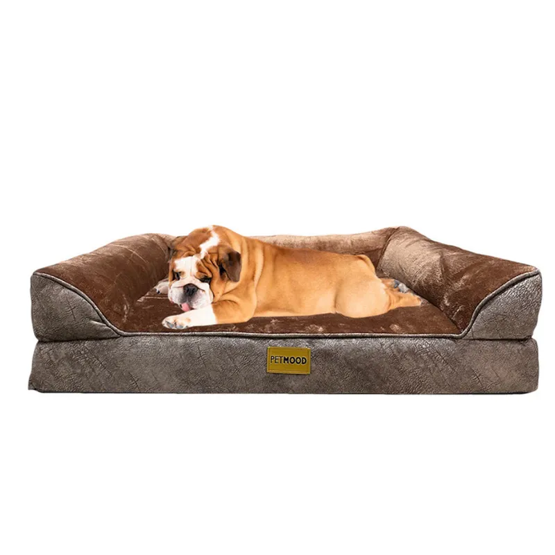 CAMA ORTOPÉDICA PARA PERROS CON FUNDA EXTRAÍBLE M COLOR MARRÓN - 1