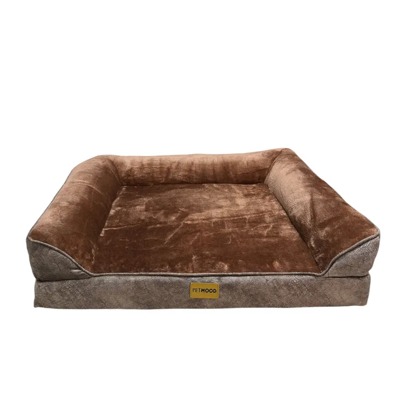 CAMA ORTOPÉDICA PARA PERROS CON FUNDA EXTRAÍBLE M COLOR MARRÓN - 2