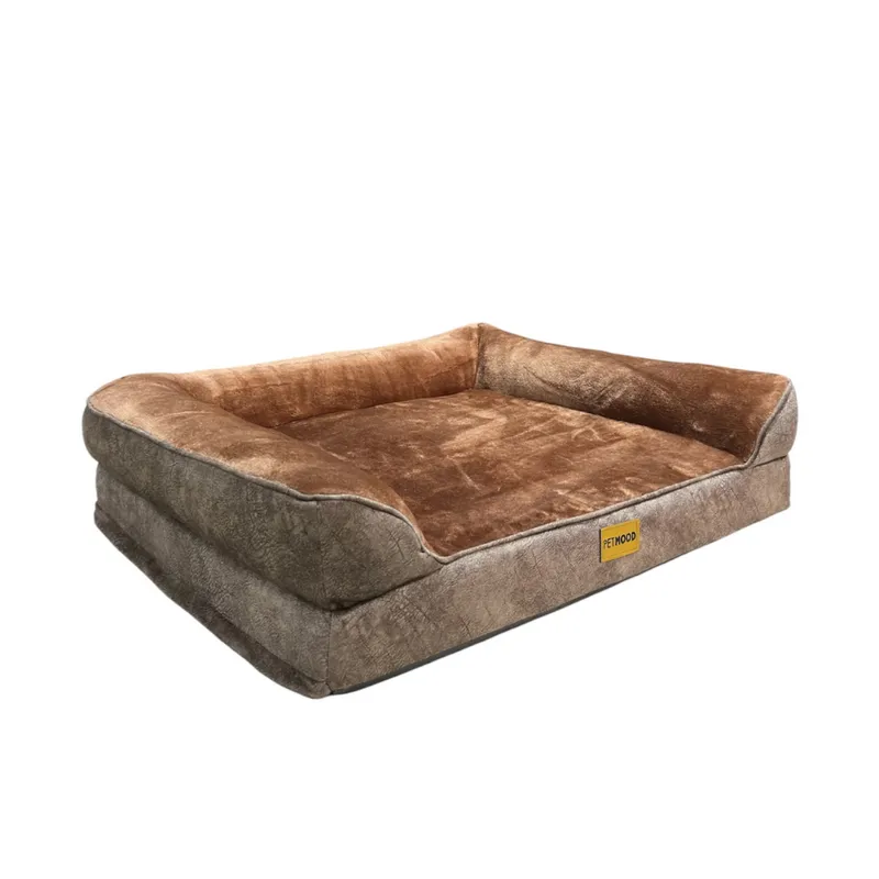 CAMA ORTOPÉDICA PARA PERROS CON FUNDA EXTRAÍBLE M COLOR MARRÓN - 4
