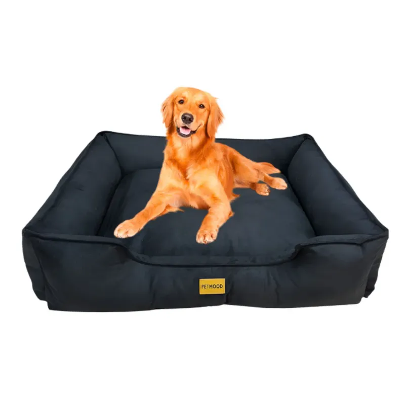 CAMA PARA MASCOTAS ANTIALÉRGICA T-XXL NEGRO - 1