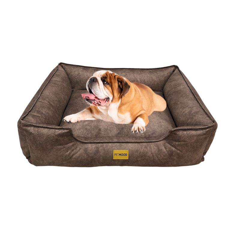 CAMA PARA MASCOTAS ANTIALÉRGICA T-XL MARRÓN - 1