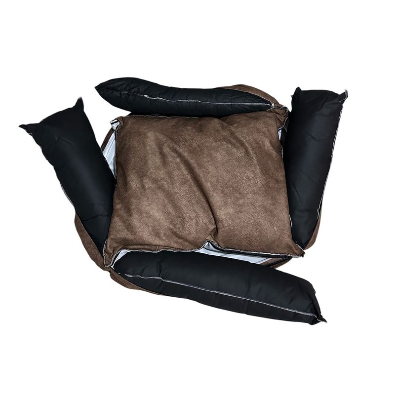 CAMA PARA MASCOTAS ANTIALÉRGICA T-XL MARRÓN - 3