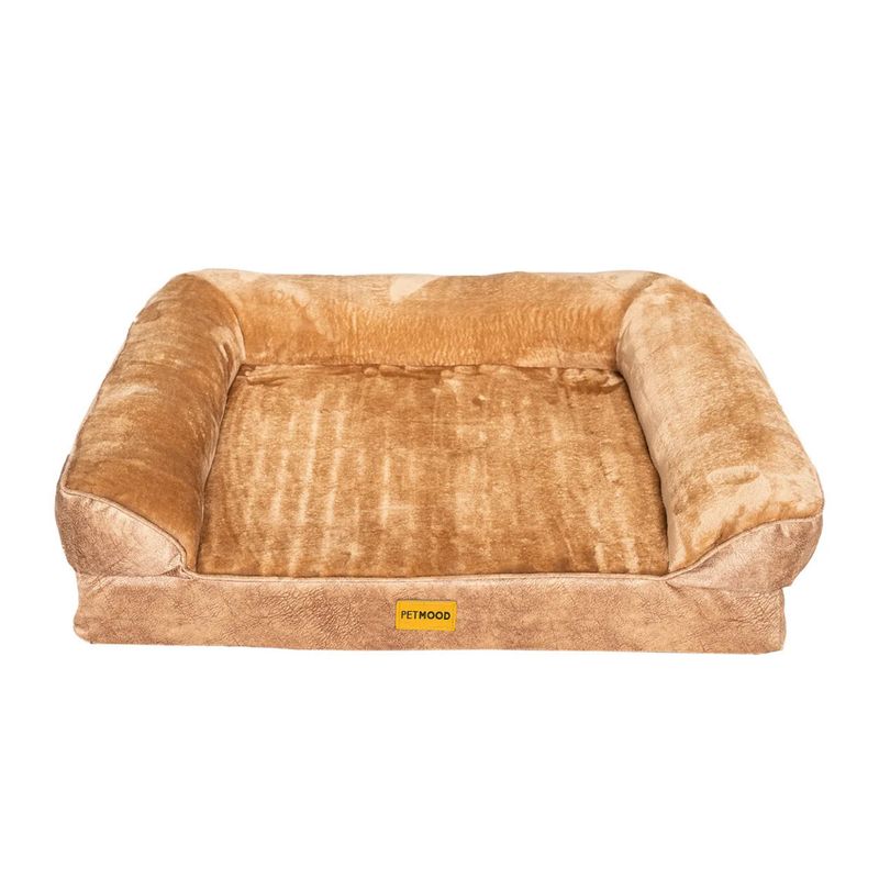 CAMA ORTOPÉDICA PARA PERROS CON FUNDA EXTRAÍBLE M COLOR BEIGE - 3