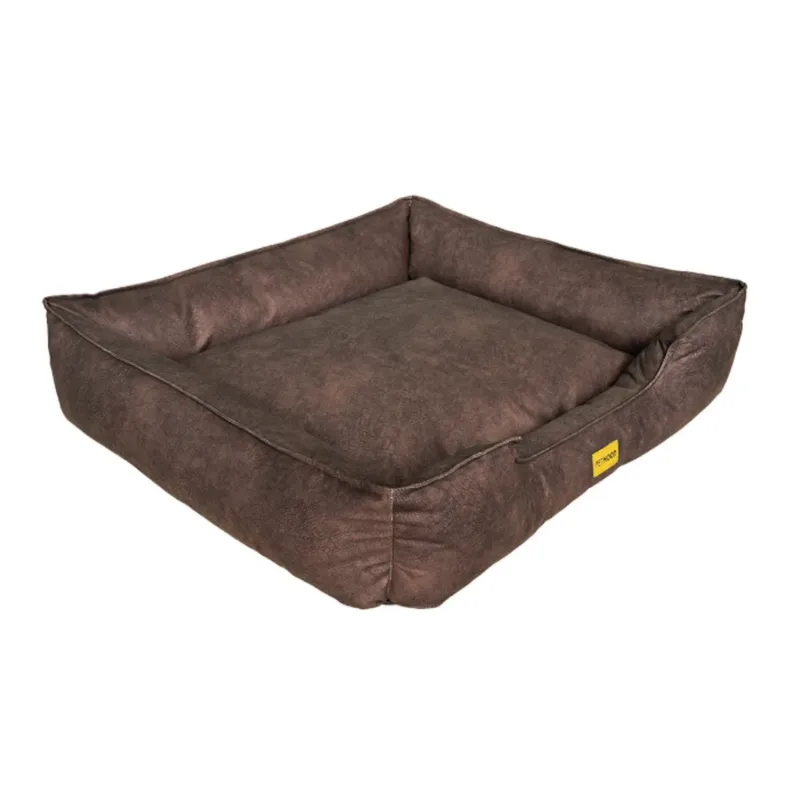 CAMA PARA MASCOTAS ANTIALÉRGICA T-XXL COLOR MARRÓN - 2