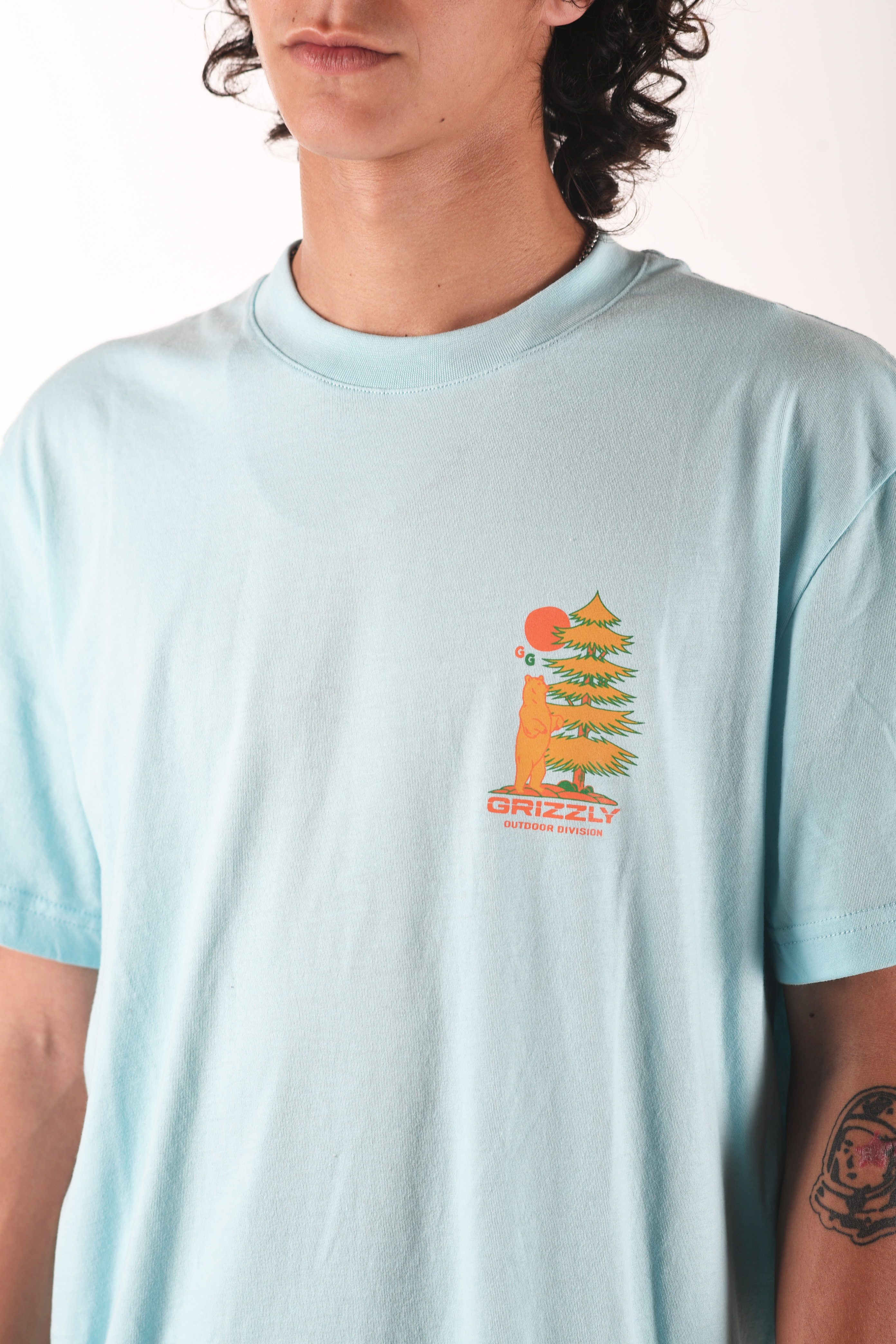 POLO MANGA CORTA ALGODÓN GRIZZLY GRIPTAPE STANDING BEAR - 1