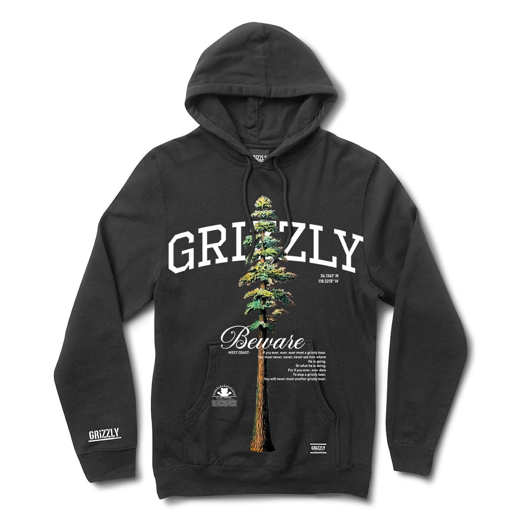 POLERÓN HOODIE MANGA LARGA GRIZZLY GRIPTAPE TALLEST PINE - 1