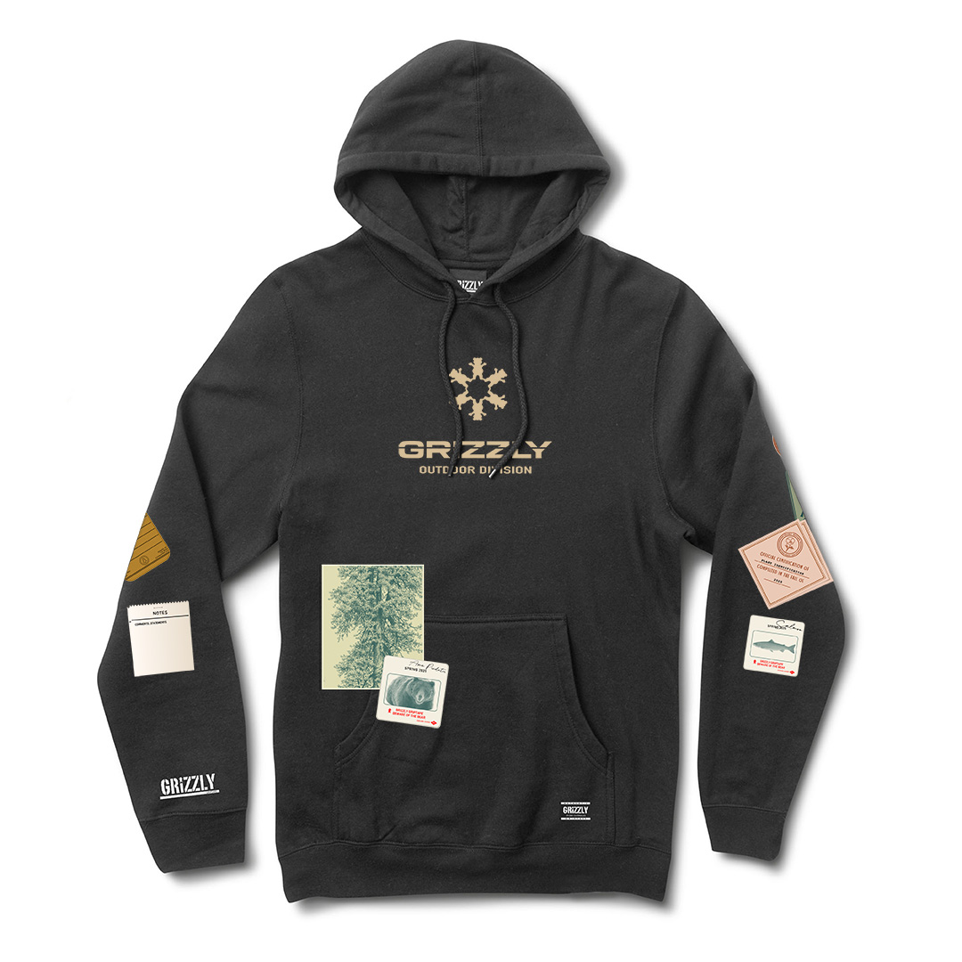 POLERÓN HOODIE MANGA LARGA GRIZZLY GRIPTAPE BULLETIN BOARD - 5