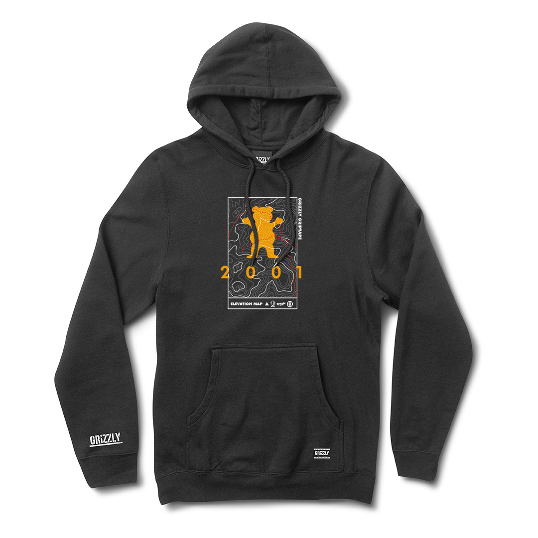 POLERÓN HOODIE MANGA LARGA GRIZZLY GRIPTAPE TERRAIN - 1