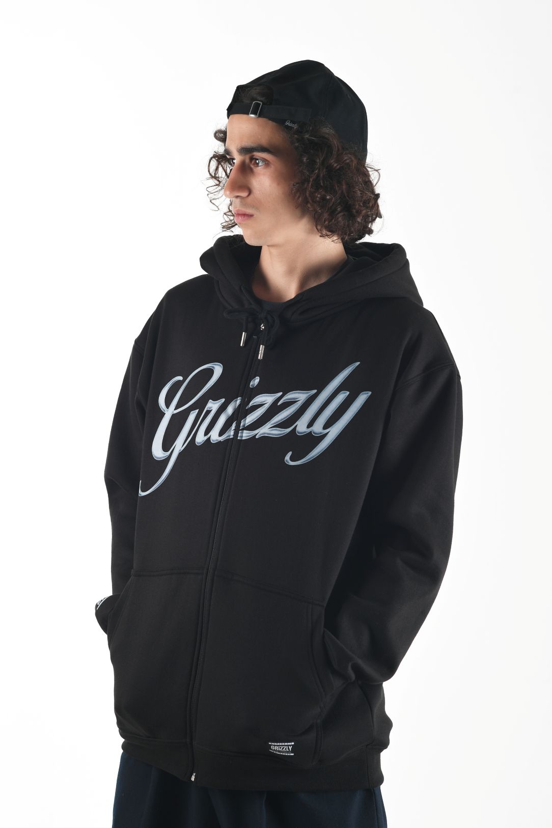 POLERÓN HOODIE MANGA LARGA GRIZZLY GRIPTAPE GLACIER ZIP HOOD - 1
