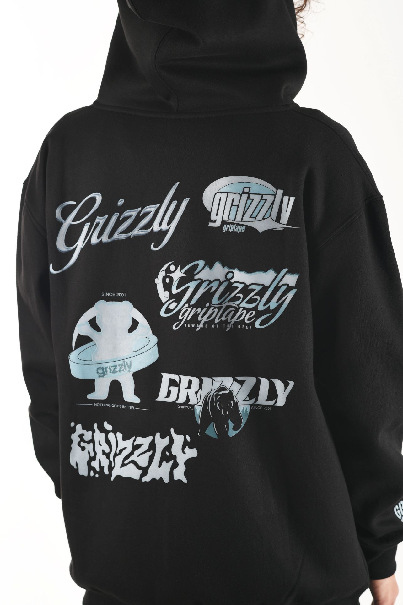 POLERÓN HOODIE MANGA LARGA GRIZZLY GRIPTAPE GLACIER ZIP HOOD - 2