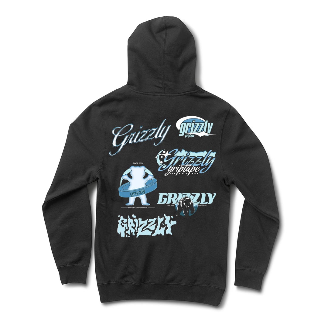 POLERÓN HOODIE MANGA LARGA GRIZZLY GRIPTAPE GLACIER ZIP HOOD - 4