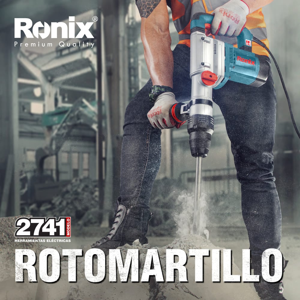 ROTOMARTILLO 1250W 7.3 KG INDUSTRIAL SDS MAX RONIX 2741 - 2