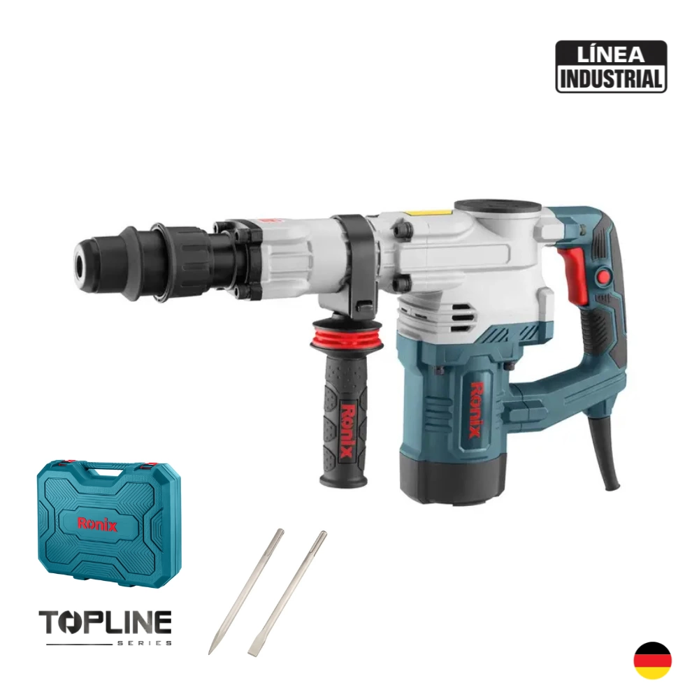 MARTILLO DEMOLEDOR 1300W SDS MAX 7.5KG INDUSTRIAL RONIX 2800 TOP LINE - 1
