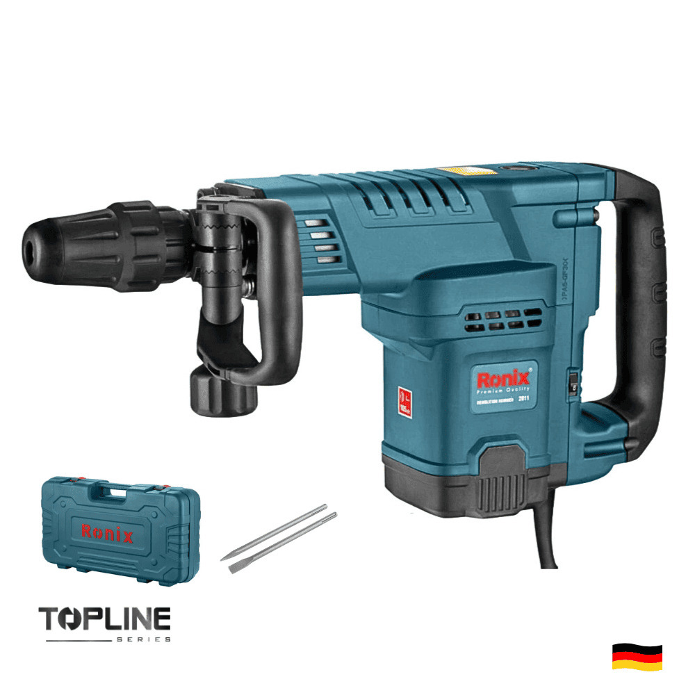 MARTILLO DEMOLEDOR INDUSTRIAL 1800W 11KG SDS MAX RONIX 2811 - 1