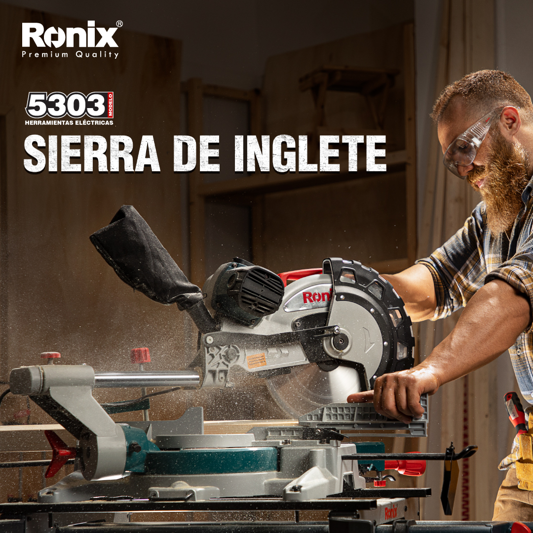 SIERRA INGLETEADORA 12″ 2000W INDUSTRIAL RONIX 5303 - 2
