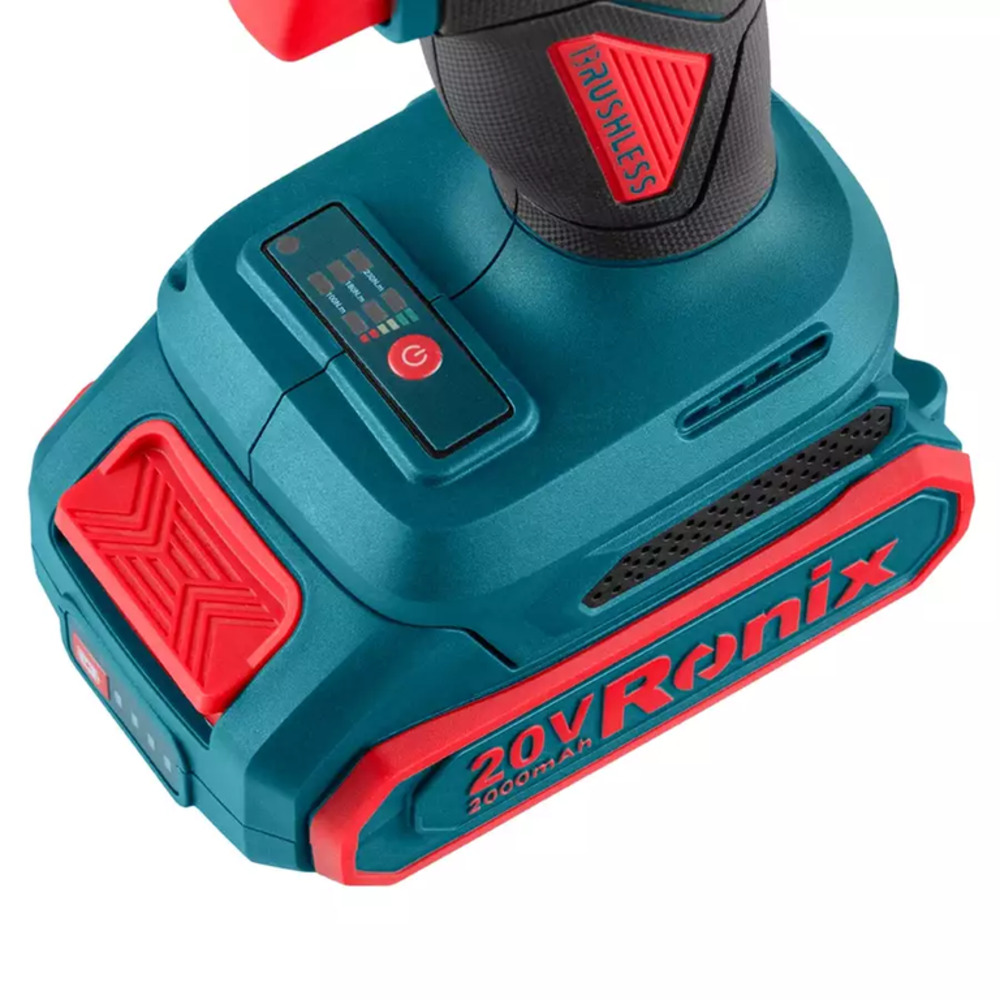 ATORNILLADOR DE IMPACTO 1/4″ 20V 2AH BRUSHLESS RONIX 8671 INDUSTRIAL - 3