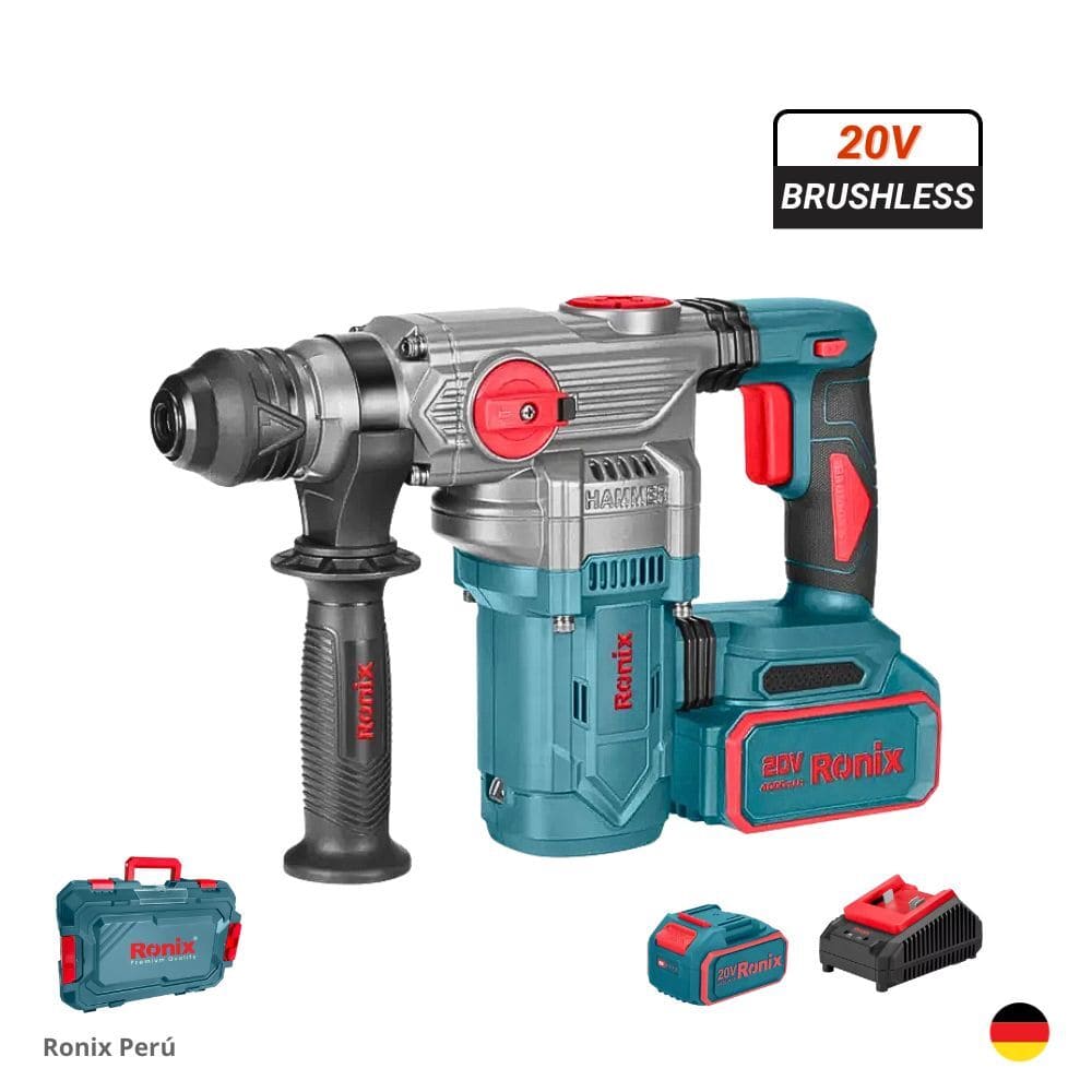 ROTOMARTILLO BRUSHLESS 20V 4AH INALÁMBRICO RONIX 8679 INDUSTRIAL - 1