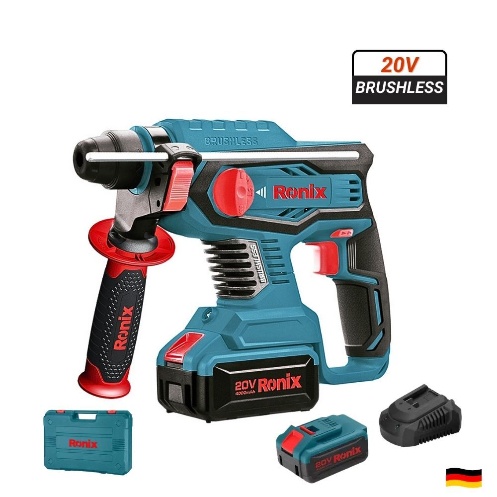 ROTOMARTILLO INALÁMBRICO 20V 4AH BRUSHLESS RONIX 8910K - 1