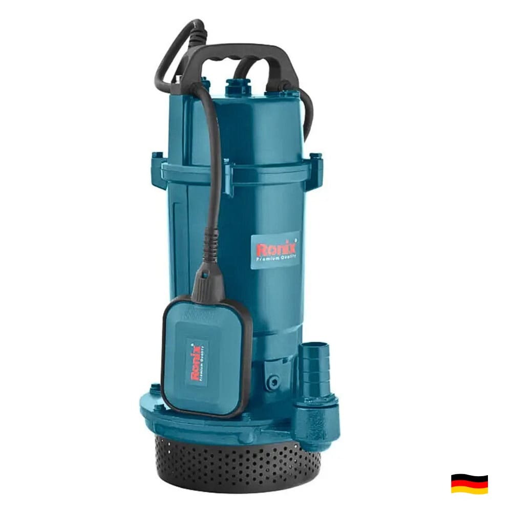 BOMBA SUMERGIBLE DE HIERRO FUNDIDO 1HP RONIX RH-4032 AGUA LIMPIA - 1