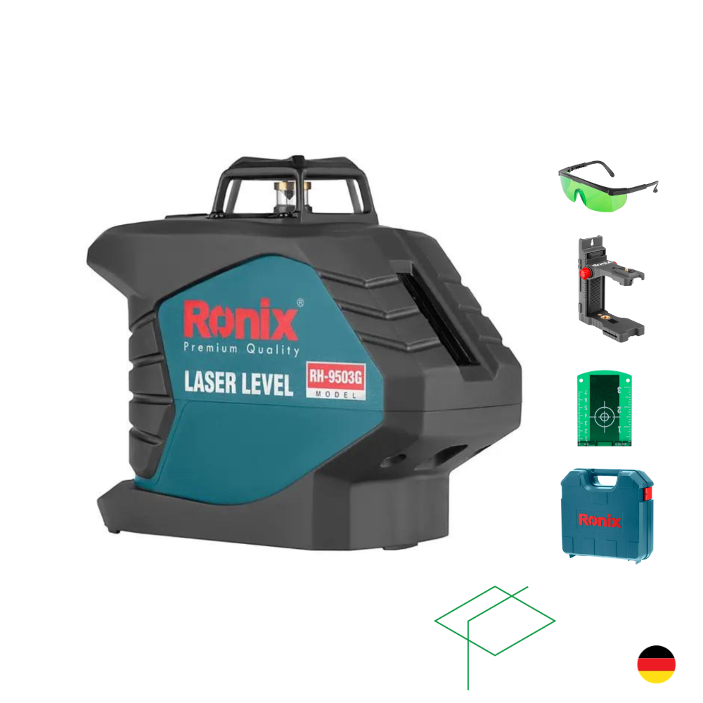 NIVEL LASER LUZ VERDE RONIX RH-9503G - 1