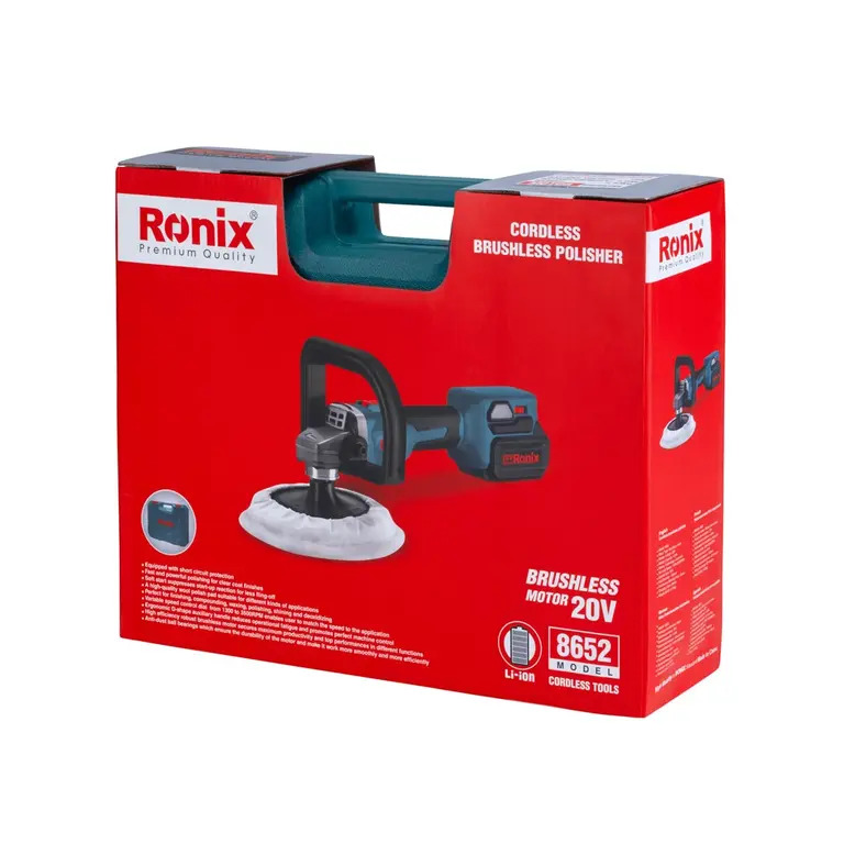 PULIDORA INALÁMBRICA 6″ 1200W BRUSHLESS RONIX 8652 - 6