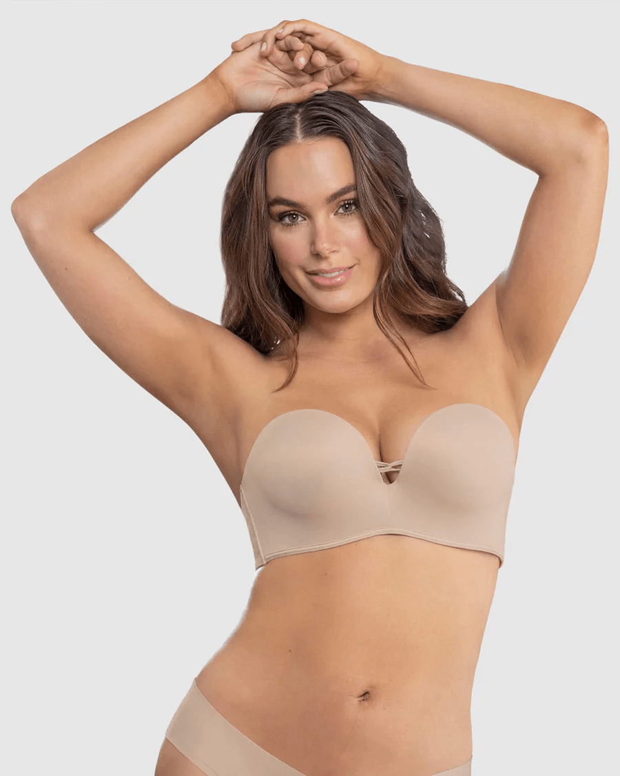 BRASIER WOW DE TRIPLE REALCE IDEAL COMO STRAPLESS - 1