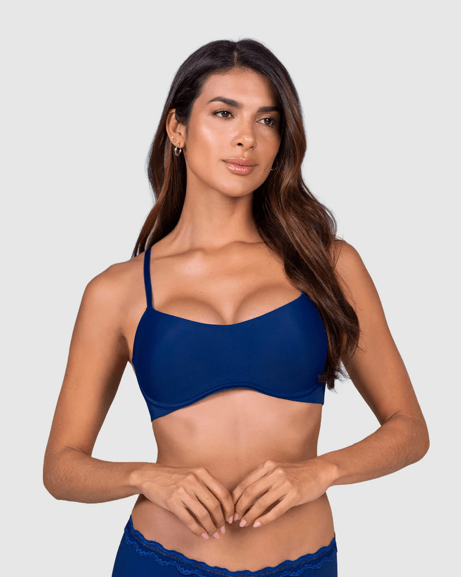 BRASIER ULTRALIVIANO CON COPAS INTERNAS FIJAS - 1