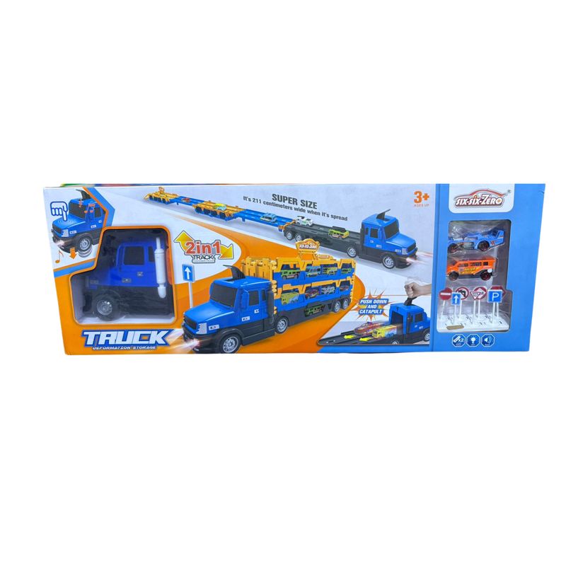 CAMIÓN TRANSPORTADOR GRANDE CON AUTOS - 1
