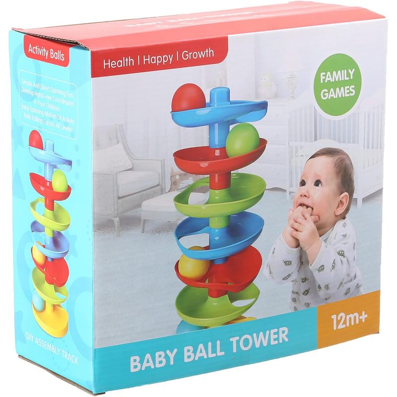 TORRE DE PELOTAS INTERACTIVAS PARA BEBES - 1