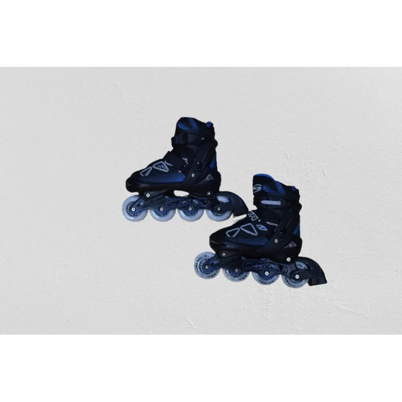 PATINES NEGRO Y AZUL MARCA OKA ENCIENDE LUCES TALLA M 34-37 - 1