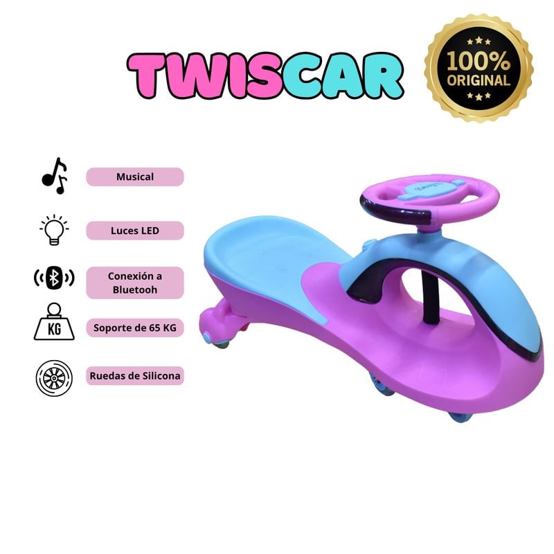 TWISCAR MUSICAL CON LUCES Y CONEXIÓN A BLUETOOH - 1