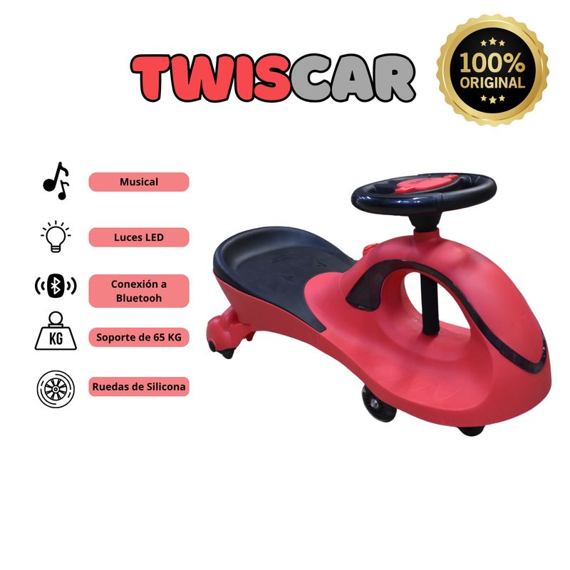 TWISCAR MUSICAL CON LUCES Y CONEXIÓN A BLUETOOH - 1