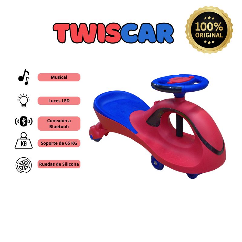 TWISCAR MUSICAL CON LUCES Y CONEXIÓN A BLUETOOH - 1