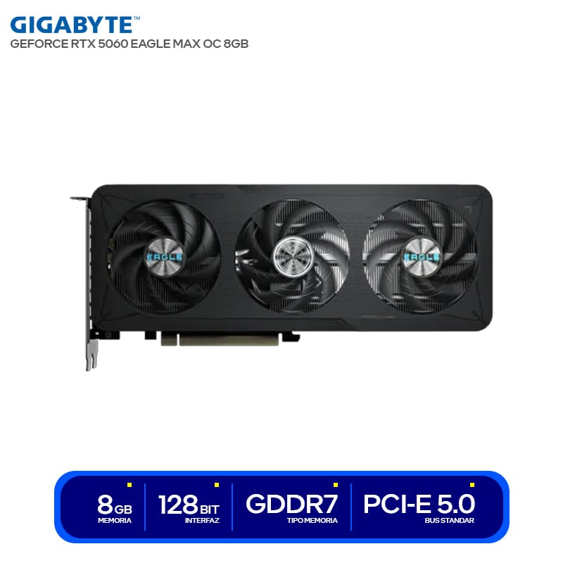 TARJETA DE VIDEO NVIDIA RTX5060 GIGABYTE 8GB OC EAGLE MAX GDDR7 - 2