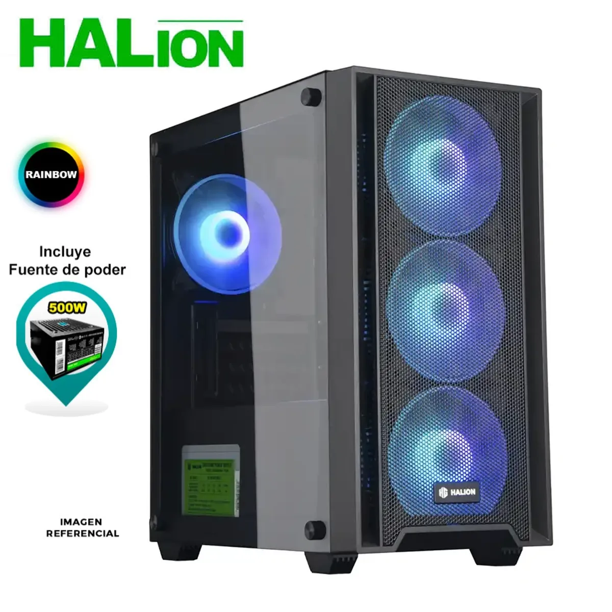 COMPUTADORA COMPLETA RYZEN 5 5600GT RAM 16GB DISCO SSD 500GB MONITOR 24' FHD - 2