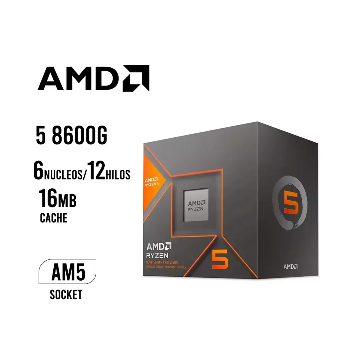 COMPUTADORA PC RYZEN 5 8600G RAM 16GB DISCO 500GB SSD CON GRAFICOS AMD RADEON - 2