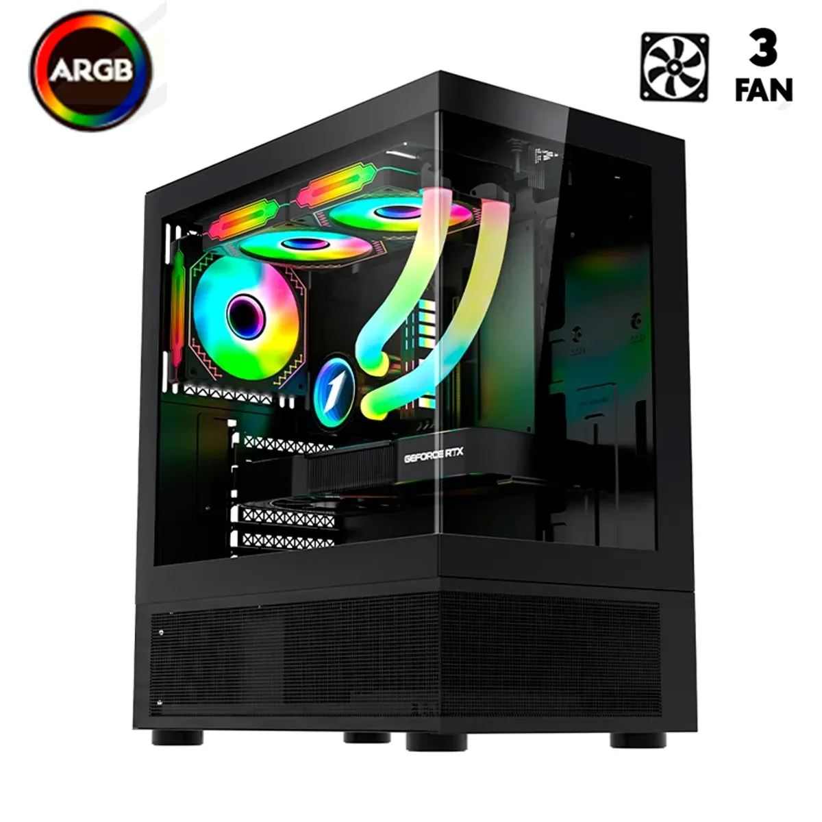 COMPUTADORA COMPLETA RYZEN 7 5700G RAM 16GB DISCO SSD 500GB MONITOR 24' FULL HD - 5