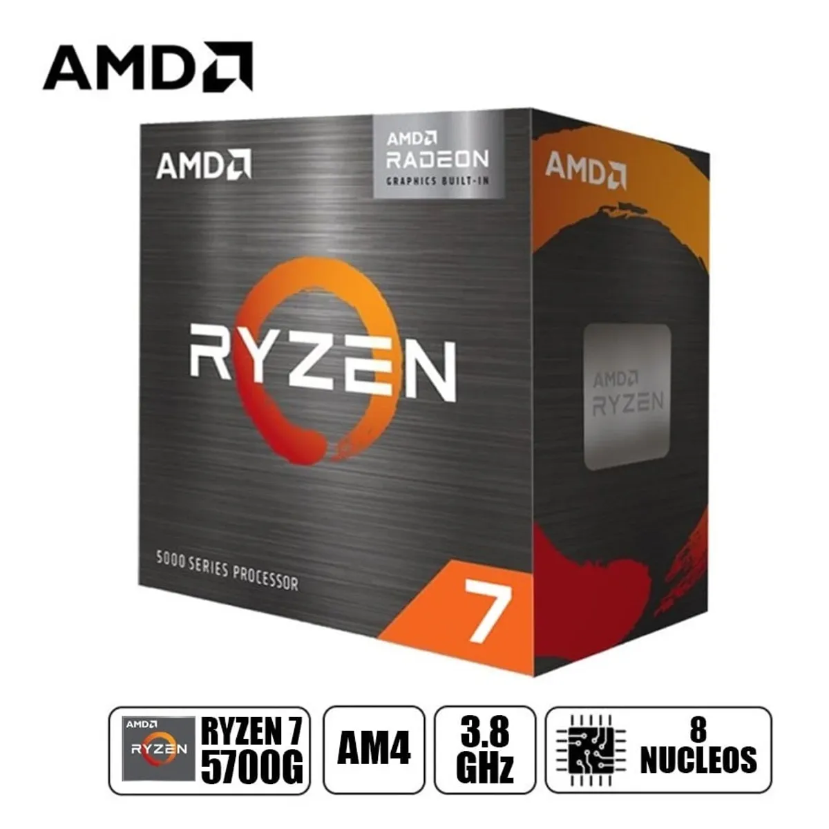 COMPUTADORA PC GAMER R5 WHITE RYZEN 7 5700G RAM 16GB SSD 500GB MONITOR 24' FHD - 2