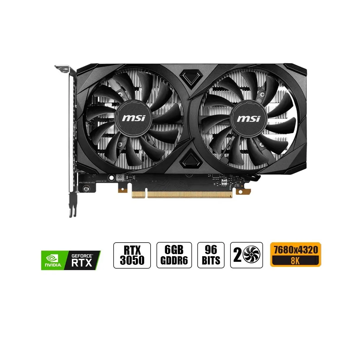 COMPUTADORA PC GAMER RYZEN 5 5500 RAM 16GB DISCO SSD 500GB GRAFICA RTX 3050 6GB - 2