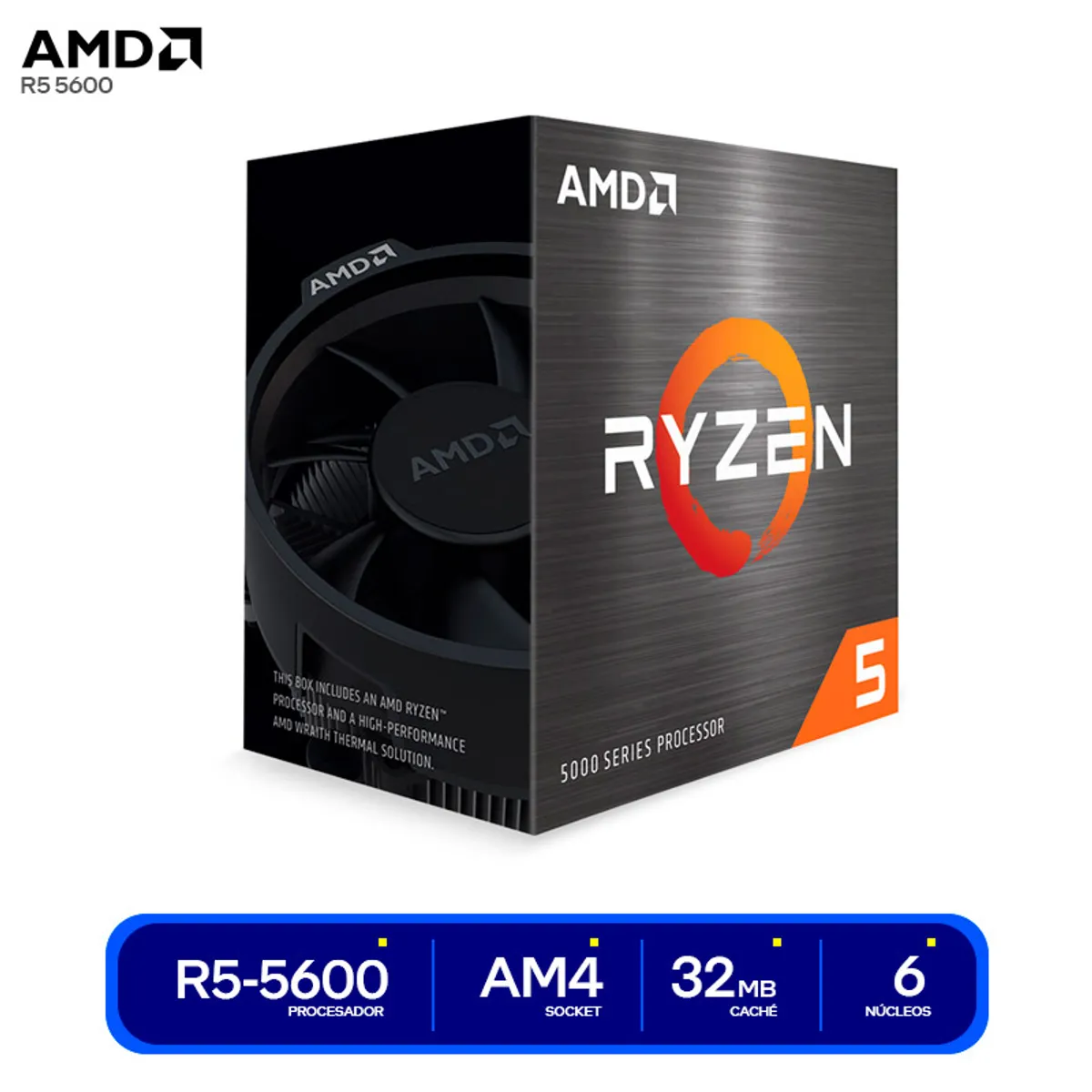 COMPUTADORA GAMER PRO RYZEN 5 5600 RAM 16GB SSD 500GB RTX 5060 8GB - 2