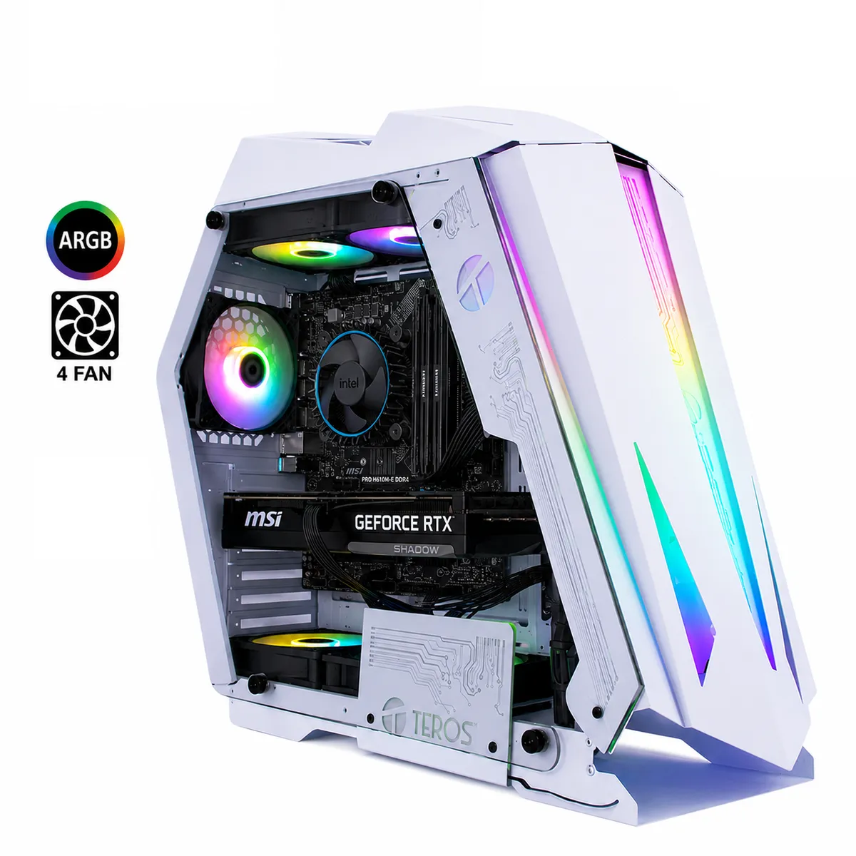 COMPUTADORA GAMER COMPLETA PECERA CORE I5 12400F RAM 16GB SSD 1TB RTX 5060 8GB - 5