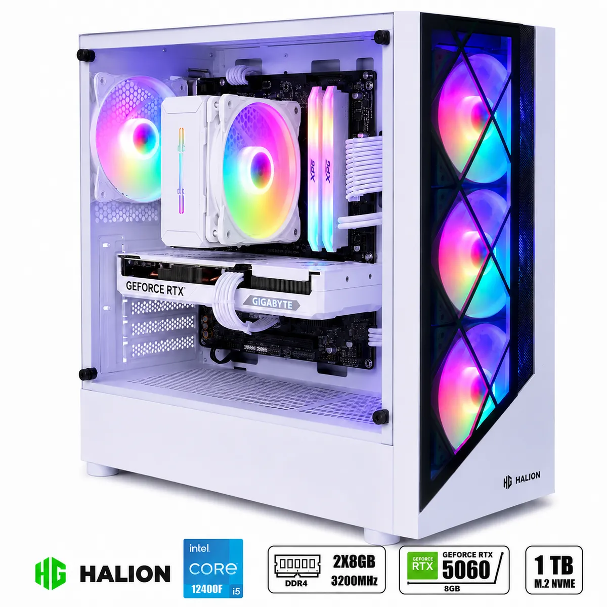 COMPUTADORA PC COMPLETA RYZEN 7 5700 RAM 16GB SSD 1TB GRAFICA RTX 5060 8GB - 4