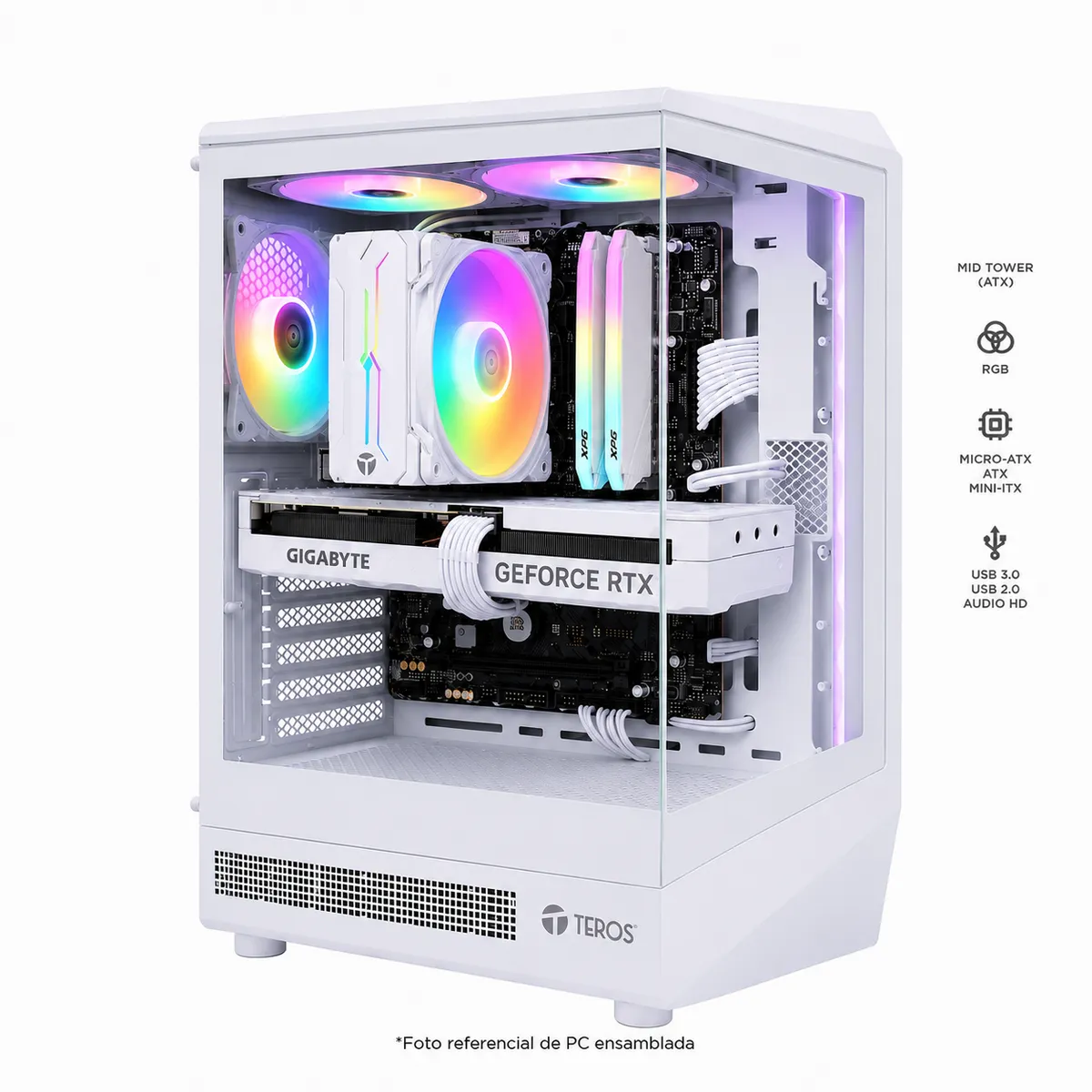 COMPUTADORA PC COMPLETA RYZEN 7 5700 RAM 16GB SSD 1TB GRAFICA RTX 5060 8GB - 6