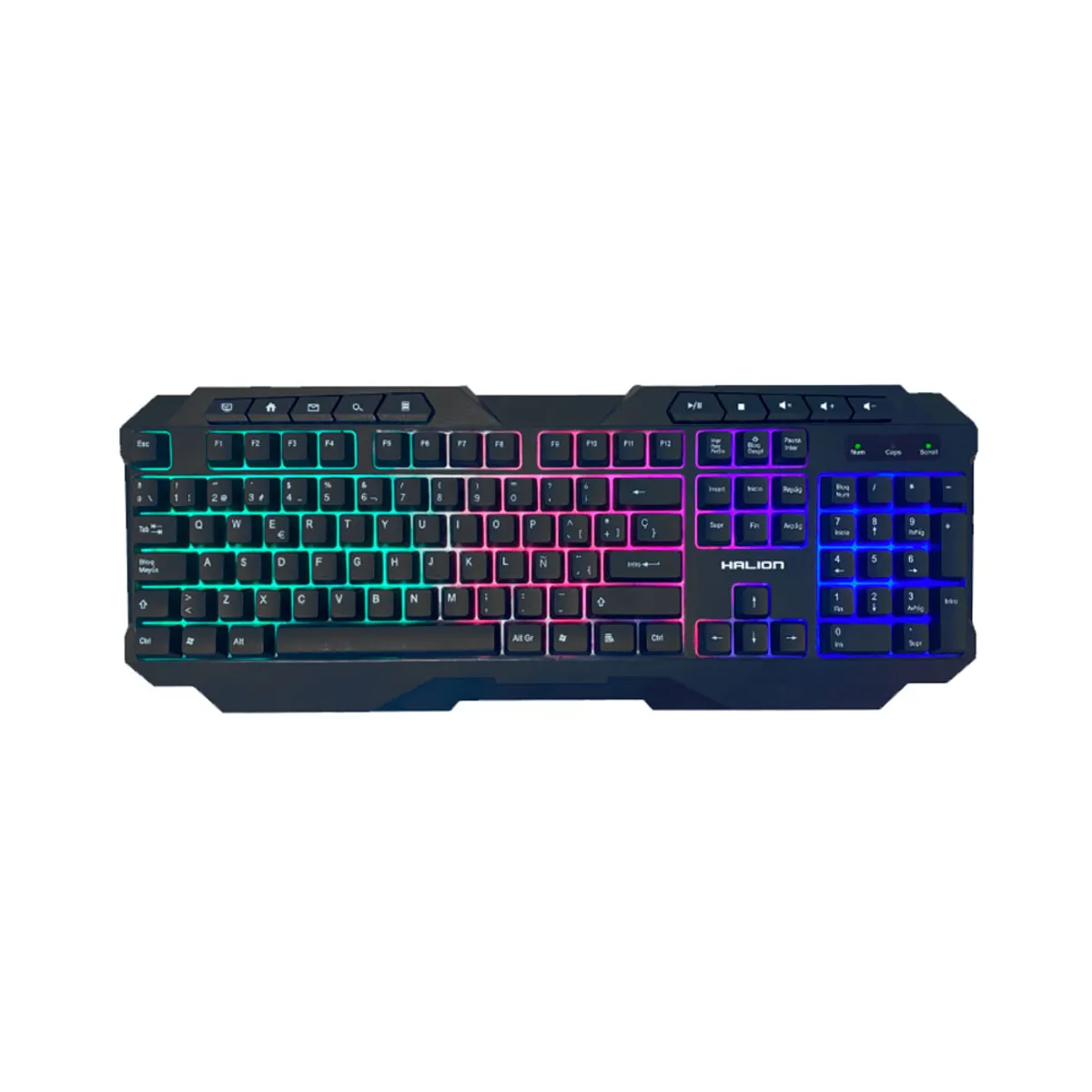 KIT GAMER HALION 4 EN 1 MERCURY HA-404C TECLADO, MOUSE, AUDIFONO, PAD MOUSE - 3