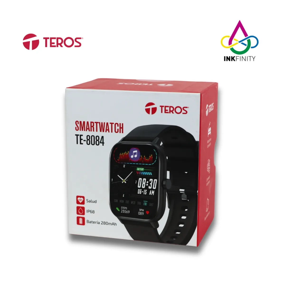 SMARTWATCH TEROS TE-8080 NEGRO BLUETOOH GPS - 4