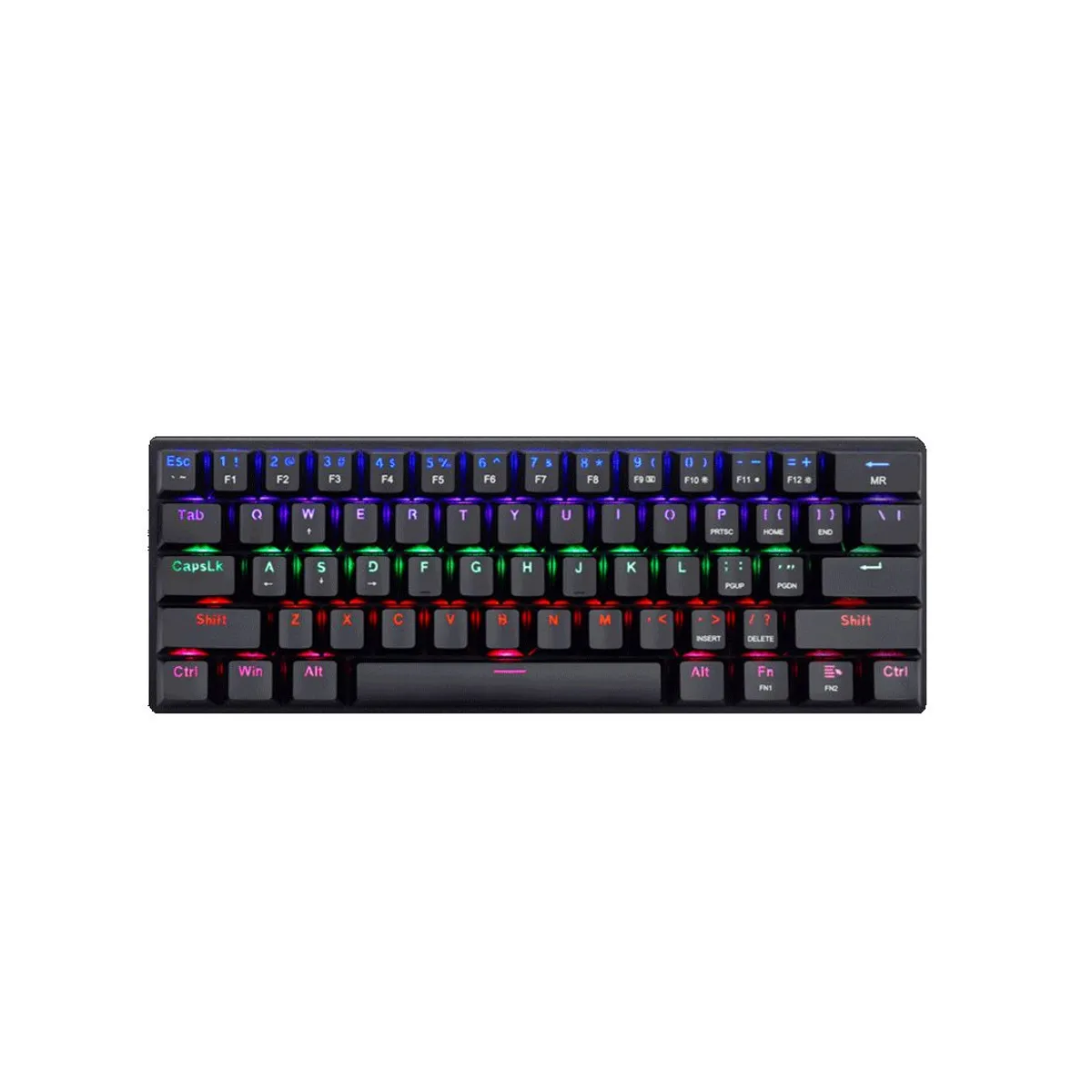TECLADO MECANICO TDAGGER ARENA BLACK RGB RAINBOW ESPAÑOL SWITCH BROWN - 1